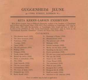 Peggy Guggenheim presents Rita Kernn-Larsen, a Danish Surrealist - AWARE Artistes femmes / women artists