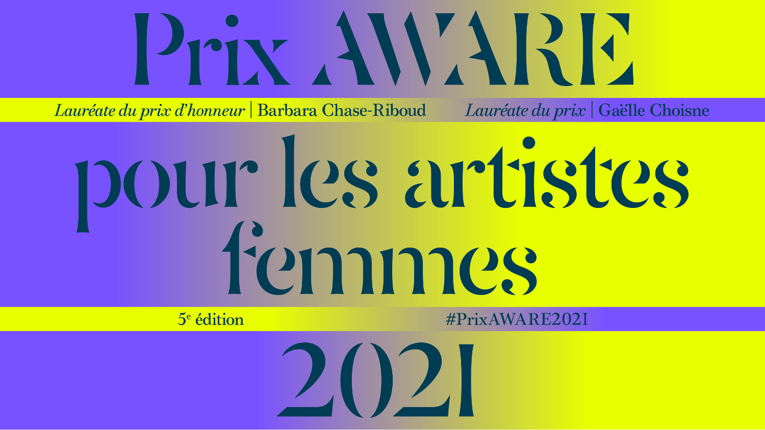 2021 - AWARE Artistes femmes / women artists
