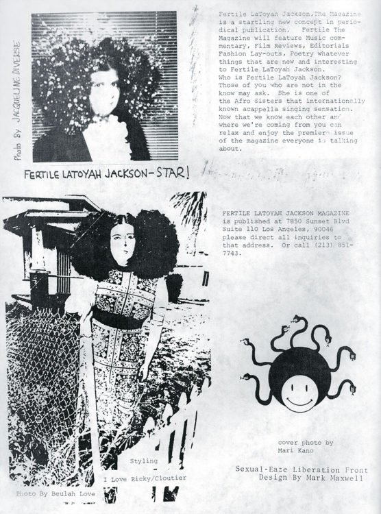 Vaginal Davis — AWARE Women artists / Femmes artistes