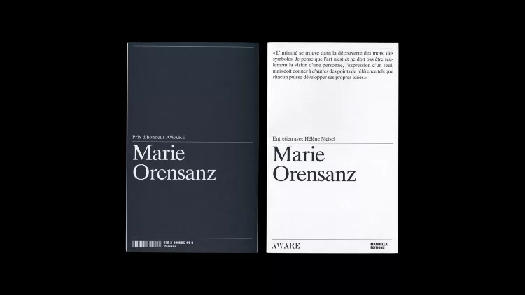 Entretien avec Marie Orensanz - AWARE