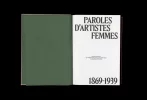 Paroles d’artistes femmes, 1869-1939 — AWARE