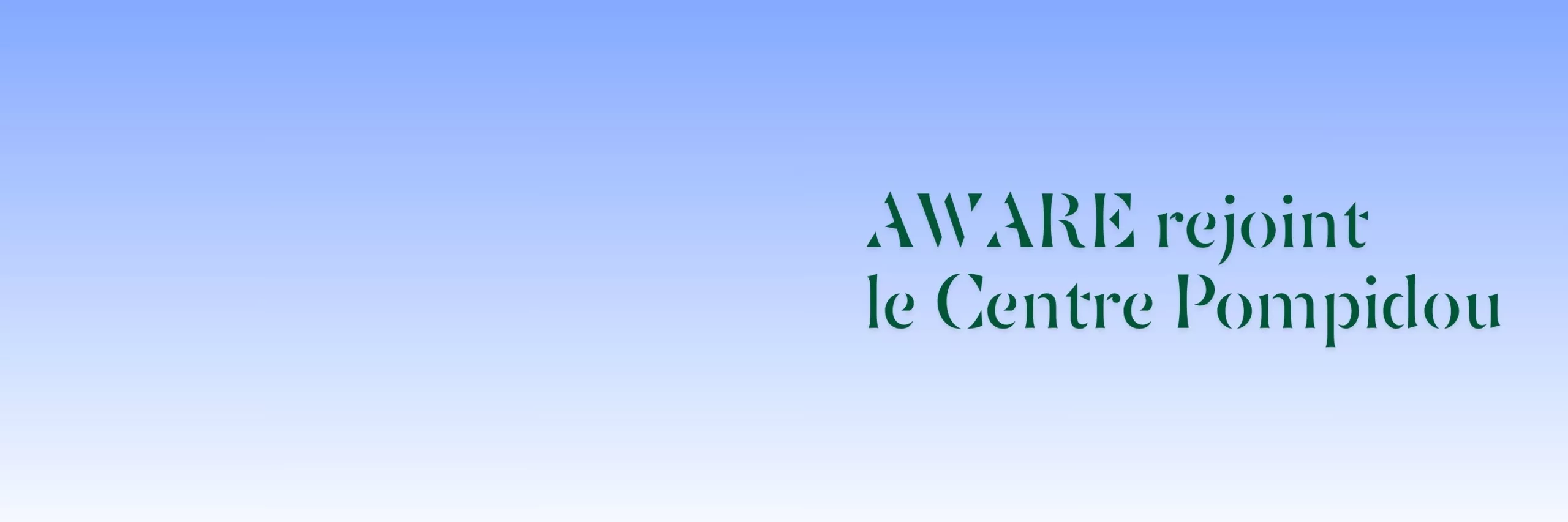 Page d’accueil - AWARE