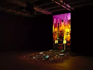 Neon in the dunes: the rebellious Gulf Futurism of Sophia Al-Maria - AWARE Artistes femmes / women artists